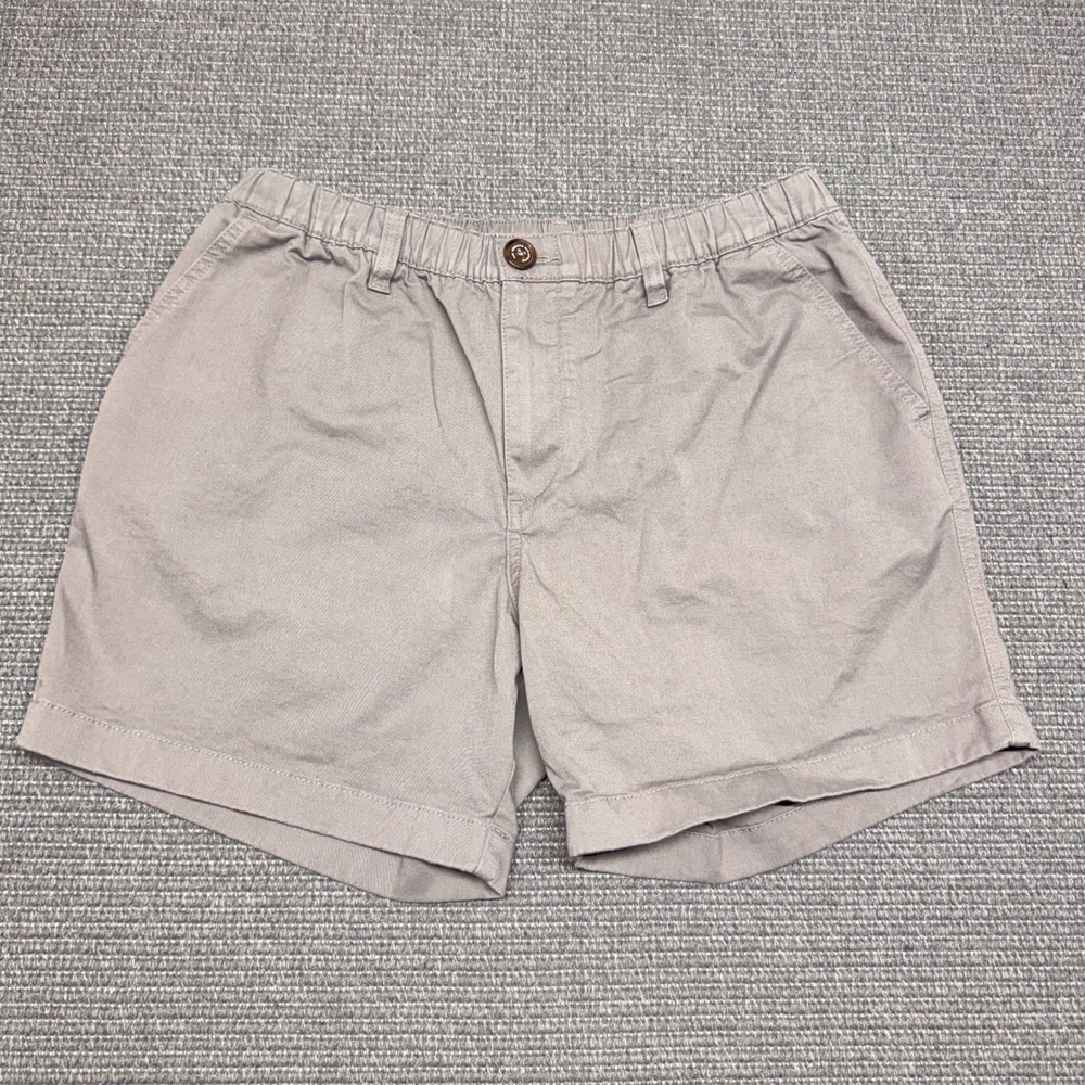 Chubbies Originals Mens Grey Elastic Waist 5.5 Inch Inseam Shorts Size Medium